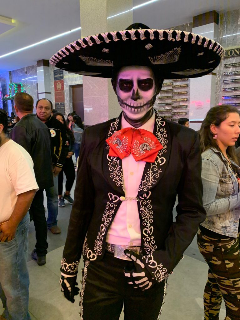 Dia de los Muertos face paint, Mexico City, Mexico ©2019, Cyndie Burkhardt
