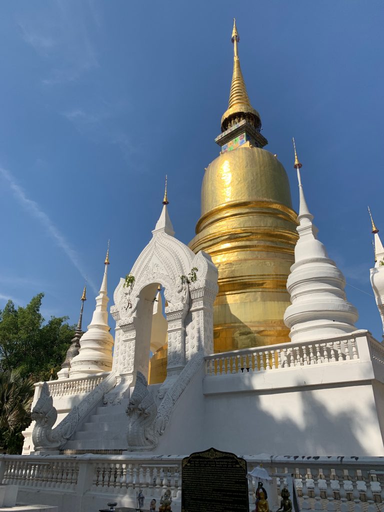 The chedi at Wat Suan Dok, Chiang Mai, Thailand ©2019, Cyndie Burkhardt