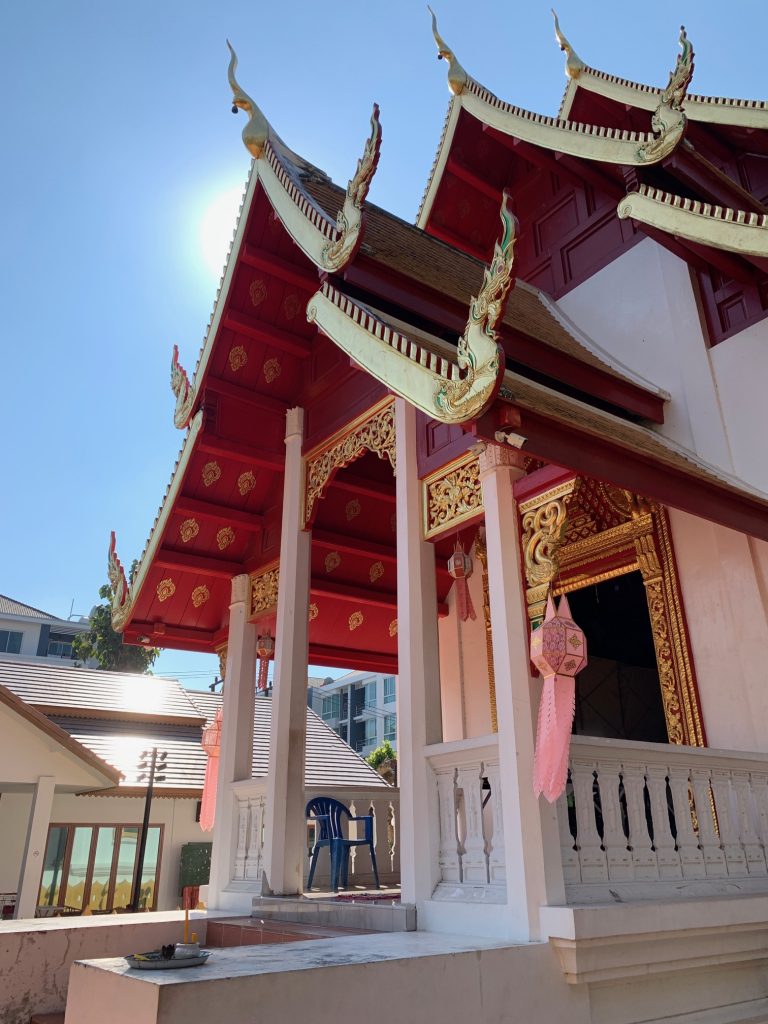 A temple on campus, MCU University, Chiang Mai, ©2019, Cyndie Burkhardt
